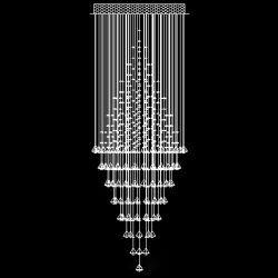 Ceiling mounting crystal lamp
