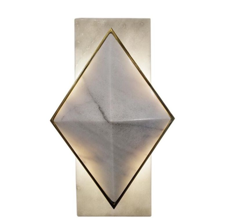 High quality wall lamp with marble