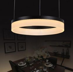 Black acrylic LED pendant light