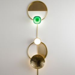 luxurious wall sconce with brass finish