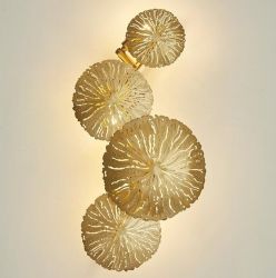 Brushed brass wall sconce