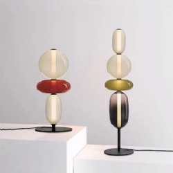 Original glass table lamps post-modern