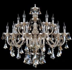 Cognac K9 crystal chandelier