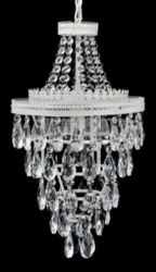 Clear glass chandeliers