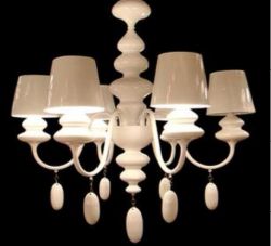 Graceful white chandelier